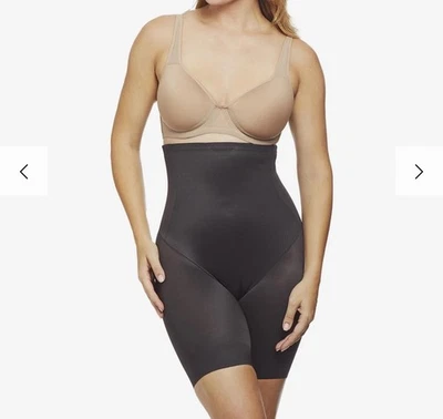 Miraclesuit Shape Away Hi Waist Thigh Slimmer 大号黑色 #2919 全新带标签 — 第 1/4 张图片