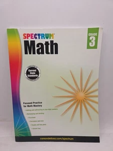 Spectrum 3rd Grade Math Workbooks, Ages 8 to 9, Math Workbooks Grade 3, Multipli - Imagen 1 de 6