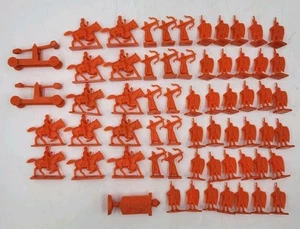 Risk Europe Red Plastic Army Replacement Pieces Parts Complete With War Banner - Picture 1 of 1