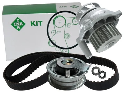 INA Zahnriemen Satz Kit + Wasserpumpe AUDI A3 8L 8P A4 8D 8E 1.6 / 101PS 102PS - Bild 1 von 4