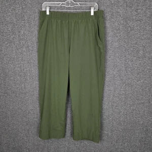 Duluth Trading Nine to Fine Pull On Capri Pants Womens Medium Pockets Crop - Picture 1 of 10