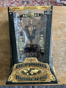 WWE Defining Moments Stone Cold Steve Austin 6" Action Figure Sealed Mattel 2015 - Picture 1 of 8