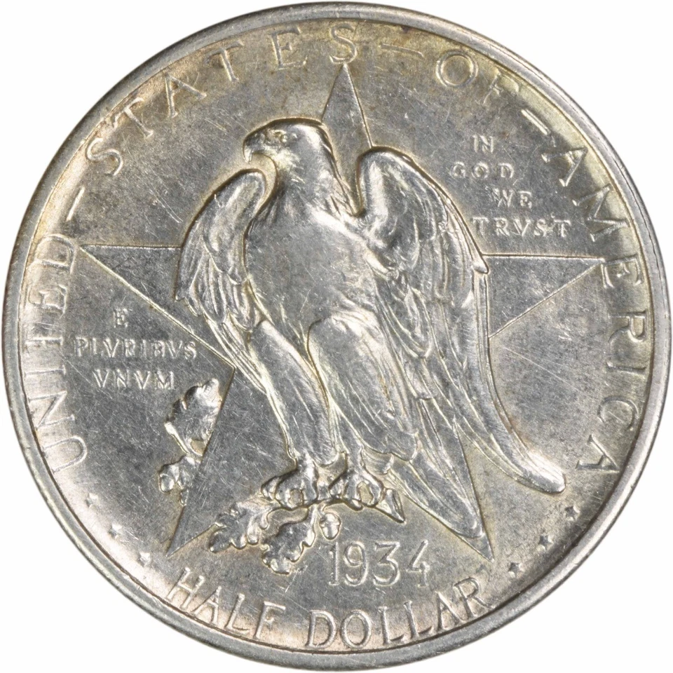 Texas Commemorative Silver Half Dollar 1934 AU Uncertified #944 - Image 1 of 2