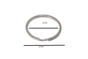 Split Key Rings 25mm 1 Inch Nickel Plated Steel Pack Of 2000 - Picture 1 of 1