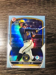 Eric Brown Jr. 2023 Bowman (Sky Blue) (SP /499) #BP-41 Milwaukee Brewers - Bild 1 von 2