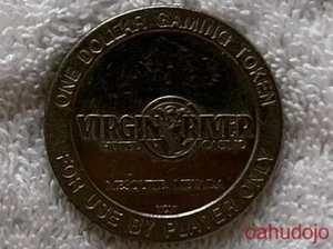 1990 VIRGIN RIVER $1 Gaming Token Slot Current Mesquite Nevada - Picture 1 of 2