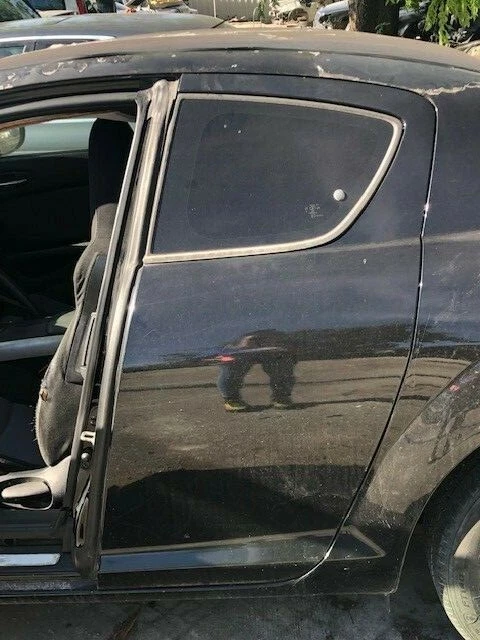 2004 2005 2006 2007 2008 MAZDA RX-8 ЗАДНЯЯ ЛЕВАЯ НАРУЖНАЯ ДВЕРЬ КОРПУС ЧЕРНЫЙ - Изображение 1 из 1