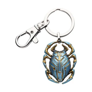Llavero esmaltado 3D de escarabajo azul coleccionable con licencia oficial de DC Comics, 3,8 cm - Imagen 1 de 5