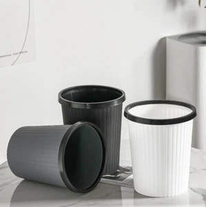 Creative simple trash can household coverless pressure ring wastebasket large - Picture 1 of 8
