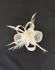 Flower Feathers Small Mini Top Hat Wedding Hair Clip Fascinator Royal Ascot Race