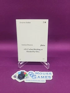 MTG Dwarven Solider Fallen Empires Playtest Misprint Oddity Magic *CCGHouse* - Picture 1 of 8