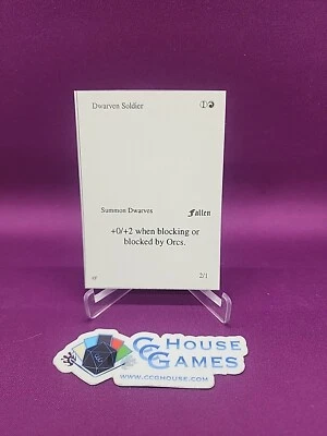 MTG Dwarven Solider Fallen Empires Playtest Misprint Oddity Magic *CCGHouse* - Image 1 of 4
