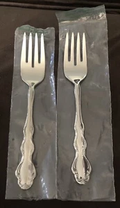 Reed & Barton (2) NEW Regency Salad Forks FREE SHIPPING (L) - Bild 1 von 4