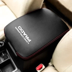 Center Console Cover for TOYOTA Land Cruiser Prado 150 Black Armrest JDM - Picture 1 of 7