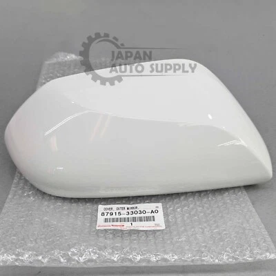 OEM ПОДЛИННЫЙ TOYOTA CAMRY БЕЛЫЙ 040 ПАССАЖИРСКОЙ ДВЕРИ ЗЕРКАЛО КРЫШКА 87915-33030-A0 - Изображение 1 из 4