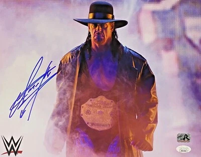 Foto autografiada firmada por Undertaker 11x14 autenticada por JSA #21 Foto 1 de 2