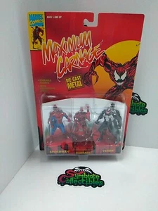 Marvel Toy Biz 1994 Maximum Carnage Die Cast Figures- Spider-Man Venom Brand New - Picture 1 of 11