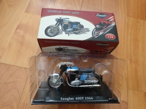 1/24 ATLAS IXO - CLASSIC MOTOR BIKES - SANGLAS 400T 1966 BIKE MOTORCYCLE - Picture 1 of 2
