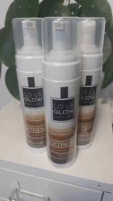 Lo La Glow Extreme Self Fake Tan Mousse DARK 200ml x 9 - Get that Summer Glow!!