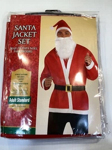 Santa Jacket Set NEW! Includes Jacket, Hat, Beard /moustache & Belt UP TO Sz 42 - Picture 1 of 5