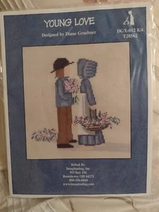   Imaginating YOUNG LOVE counted Cross Stitch Kit  # DGX-012 T28562 new/old   - Picture 1 of 2