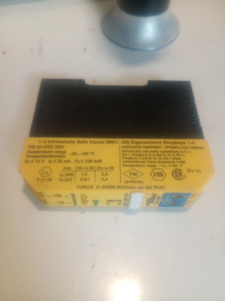  Turck D-45466 Multi Modul MK1-22UP-Ex0/24V DC Intrinsically Safe Inputs - Изображение 1 из 4