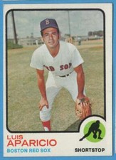 1973 Topps Luis Aparicio #165 Boston Red Sox