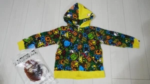 BAPE Milo All Island Shark Full Zip Hoodie 130(6T) A BATHING APE USED F/S - Picture 1 of 4