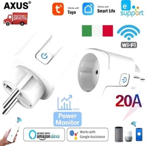 PRESA SPINA CORRENTE WIFI SMART 20A TUYA APP CONTROLLO VOCALE ALEXA GOOGLE HOME - Foto 1 di 7