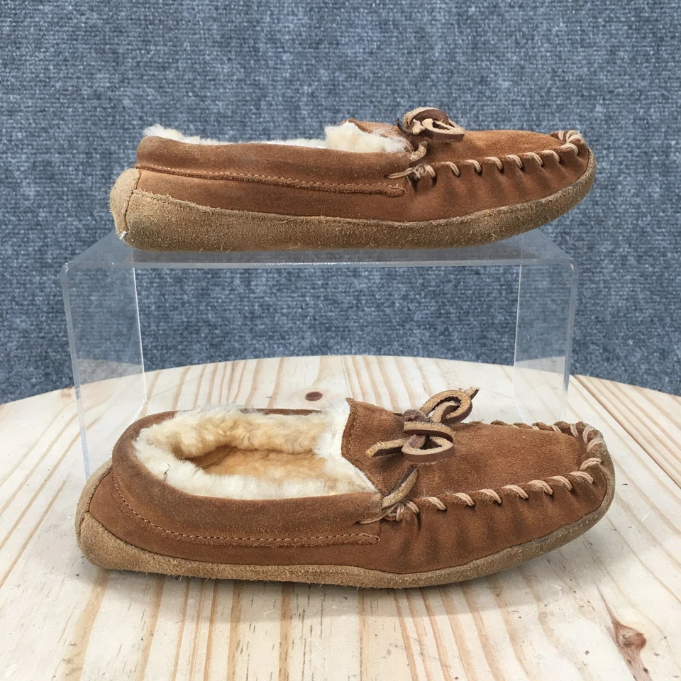 Zapatillas LL Bean Niños 13 Wicked Good Mocasín Beige Sin cordones Cómodas Pisas 296248 Foto 1 de 4