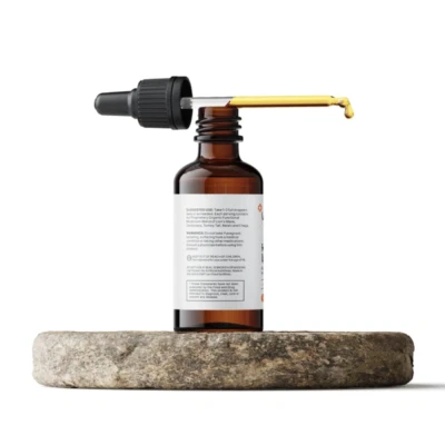 LUV Health Flow Drops - Adaptogen Mushroom Blend - Peach Watermelon Flavor - 1oz - Image 1 of 4