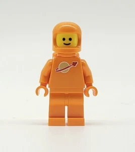 Lego Orange Classic Spaceman Minifigure w/ Helmet and Air Tanks Retro Style - Picture 1 of 2