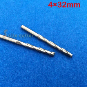 10 piezas molino final de carburo doble flauta espiral brocas router CNC 4 mm 32 mm - Imagen 1 de 1
