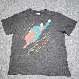 Old Navy Collectabilitees Men's Size Large Superman T-Shirt Charcoal - Picture 1 of 2