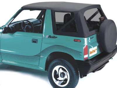 Capote Softtop capote di ricambio Top Suzuki Vitara 88-04 Cabrio tetto nero - Immagine 1 di 4