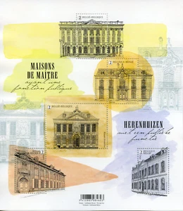 Belgium 2018 MNH Splendid Belgian Mansions 5v M/S Houses Architecture Stamps - Picture 1 of 1
