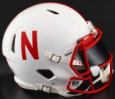 NEBRASKA CORNHUSKERS NCAA Riddell Speed Full Size AUTHENTIC Football Helmet - Image 1 of 4
