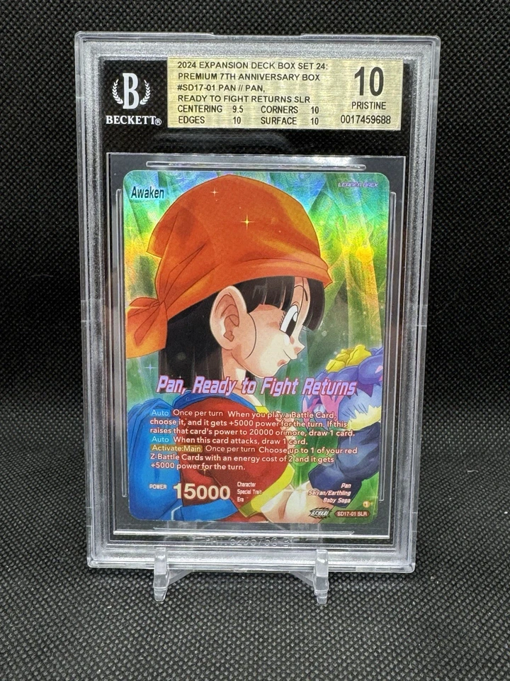 BGS 10 Pristine Dragon Ball Super Pan Ready To Fight Returns SLR 7th Anni - Image 1 of 1
