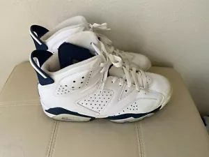 Jordan 6 Retro Midnight Navy HIGH TOPS SNEAKERS CT8529-141 SZ 9 - Picture 1 of 7