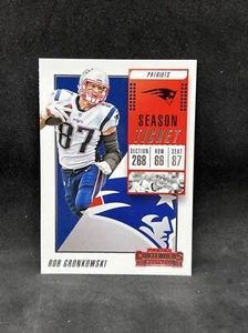 2018 PANINI CONTENDERS ROB GRONKOWSKI #37 NEW ENGLAND PATRIOTS - Picture 1 of 2