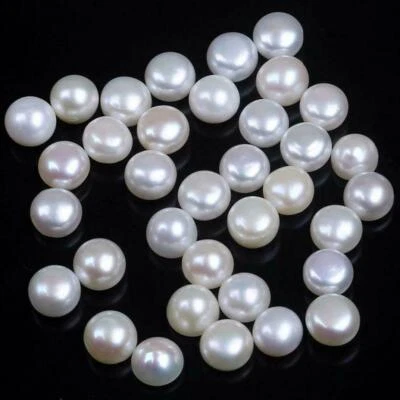 Gros lot de pierres précieuses calibrées en vrac de perles d'eau douce nature... - Photo 1/3