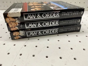 Law & Order DVD Set Seasons 3-5 with Original Cases 1992-1995 - Imagen 1 de 7