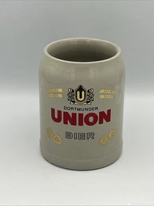 Vintage Dortmunder Union Bier Stein Beer Mug 0.5L Stoneware Pottery Germany - Picture 1 of 7