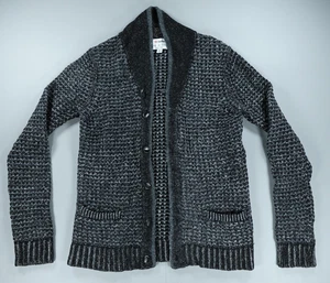 Rag & Bone Cardigan Mens XL Gray Black Shawl Collar Button Front Wool Blend - Picture 1 of 15