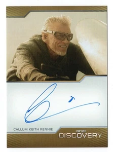 2024 Star Trek Discovery Season 5 Autograph Callum Keith Rennie Commander Rayner - Picture 1 of 3