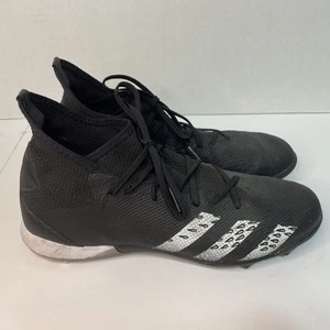 Scarpe da calcio/calcio Adidas Predator Demonscale Turf - Uomo taglia 9,5 - nere - Foto 1 di 6