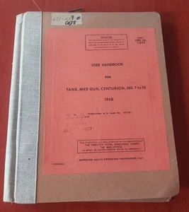 CENTURION PANZER MK7 BIS 10 ARMEE MILITÄRFAHRZEUG BENUTZERHANDBUCH - Bild 1 von 3