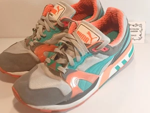 Puma Trinomic XT2 Plus GV Stahlgrau Fluo Türkis Sneaker Mehrfarbig Herren Größe 11 - Bild 1 von 9
