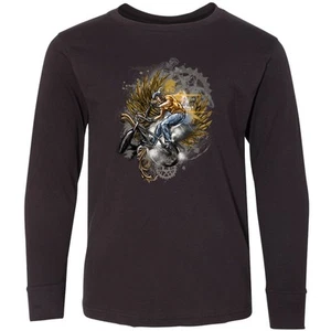 Inktastic High Fashion BMX Youth Long Sleeve T-Shirt Extreme Bike Box Tee Kids - Picture 1 of 4