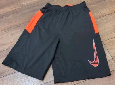 Nike Shorts Men Small Basketball Court Tennis Black & Orange athletic wear - Image 1 of 4